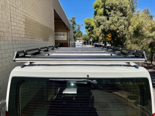 Toyota Hiace SLWB 2019 - On Wedgetail Trade Rack (3000x1600mm) (with rear roller) - Image 16