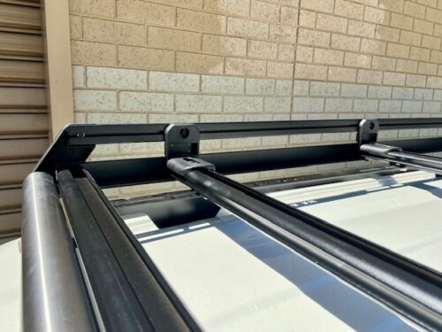 Toyota Hiace SLWB 2019 - On Wedgetail Trade Rack (3000x1600mm) (with rear roller) - Image 22