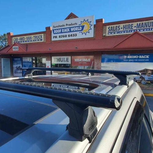 Ford Everest 2015-2022 with flush rails Rhino Rack RX200 Black Bars(pr) (JC-01994)
