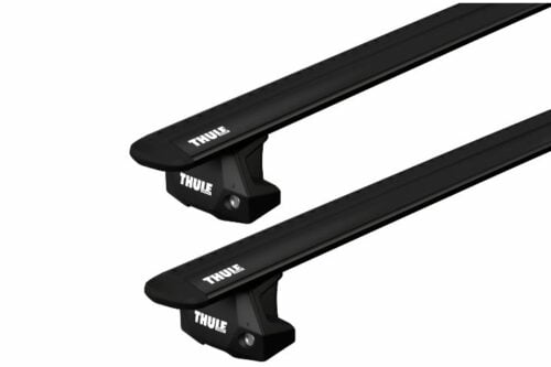 Isuzu Dmax Gen 3 2020 - onwards Thule Wingbar Evo Black Roof Racks (pr) (711420/710500/145317)
