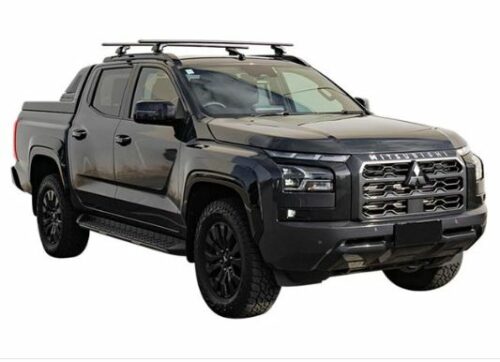 Mitsubishi Triton MV Dual Cab Feb 2024on GSR (with flush rails) Yakima JetStream Thru Bar Black (2) (9813502/9813669/9813044) - Image 4
