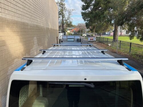 Toyota Hiace LWB & SLWB 2019 Onwards KRS Minirack Foot 3 bars (02TH19.3) - Image 7