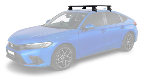 Honda Civic 11th Gen Hatch 2021 on Naked Roof Rhino Rack Vortex Bars JC-02094 - Image 2