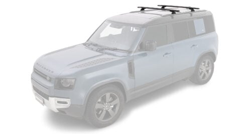 Land Rover Defender 110 2020 on (Factory Tracks) Rhino-Rack Vortex Track Mount Racks (2 bars) (JC-01410) - Image 2