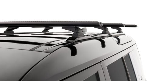 Land Rover Defender 110 2020 on (Factory Tracks) Rhino-Rack Vortex Track Mount Racks (3 bars) (JC-01411) - Image 5