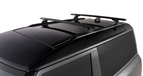 Land Rover Defender 90 2021 on (Factory Tracks) Rhino-Rack Vortex Track Mount Racks (2 bars) (JC-01594) - Image 3