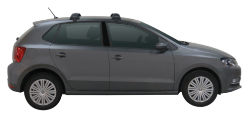 VW Polo Hatch 2009 - 2017 (Naked Roof) Yakima Silver Flush Bars (pr) (S25Y/K976) - Image 2
