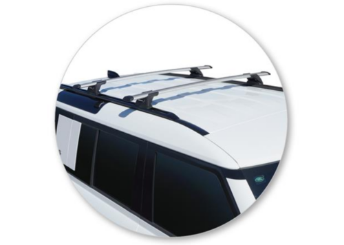 Land Rover Defender 90 and 110 2020 on (Factory Tracks) Yakima Through Roof Racks (pr) Black (S17YB/K1187) - Image 8