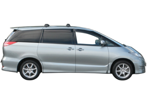 Toyota Tarago GLS Mar 2006 on (Naked Roof) Yakima Black Flush Roof Racks (S6YB/K186) - Image 2