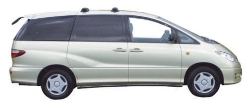 Toyota Tarago Jun 2000 - Mar 2006 (Naked Roof) Yakima Black Through Bars (S16YB/K131) - Image 3