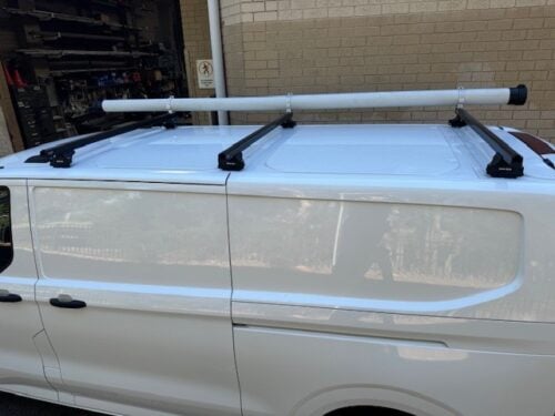 Ford Transit Custom AV SWB  & LWB 02/2024 Rhino-Rack Commercial Roof Racks (3 bars) (JA5418) - Image 6