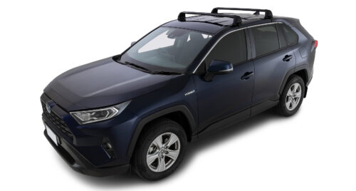 Toyota Rav4 2019on (no factory rails) Rhino-Rack Vortex Flush Black 2 Bar Roof Rack (pr) (RV0783B) - Image 3