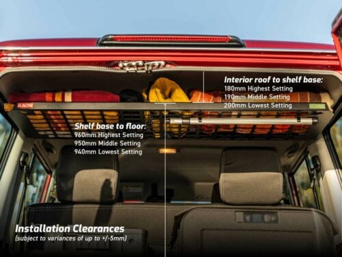 Kaon Standalone Rear Roof Shelf to suit Toyota LandCruiser LC76 (KS0367) - Image 3