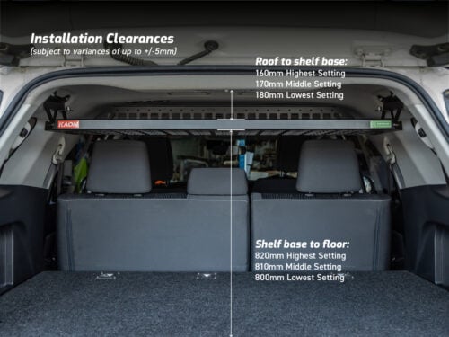 Kaon Standalone Rear Roof Shelf to suit Toyota Fortuner (KS0500) - Image 9