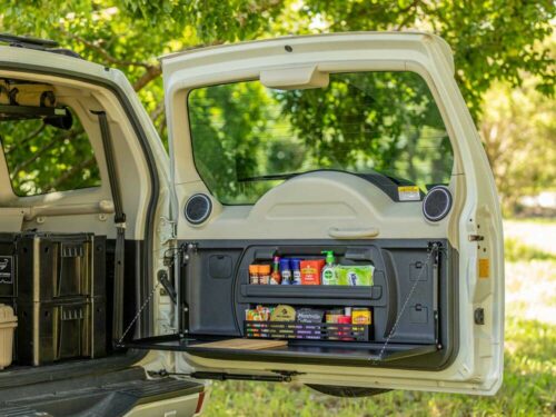 Kaon Rear Door Drop Down Table to suit Mitsubishi Pajero Gen 4 NS-NX (KS0516) - Image 2