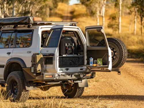 Kaon Rear Door Drop Down Table & Door Cards to suit Nissan Patrol Y61 GU (KS0701) - Image 13
