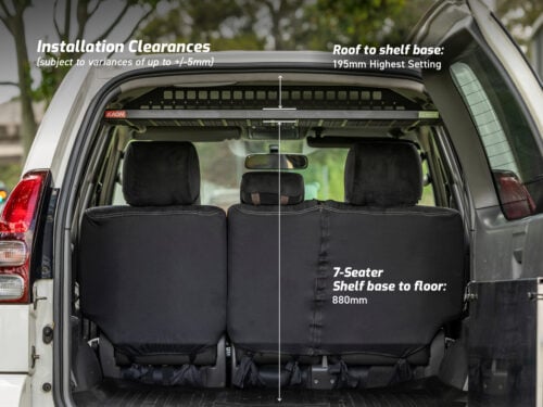Kaon Standalone Rear Roof Shelf to suit Toyota Prado 120 / Lexus GX 470 (KS0747) - Image 11