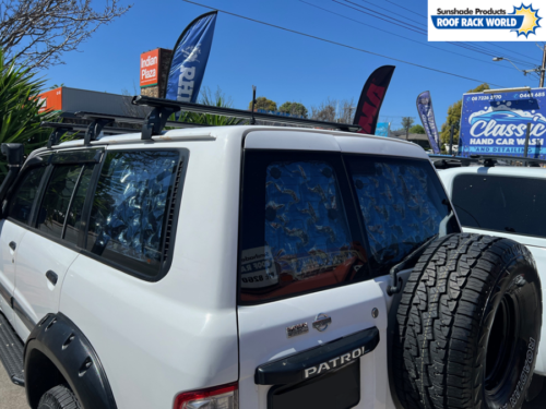 Nissan GU Patrol - without rear air conditioning vents | Solarscreen Cargo Set - Image 11