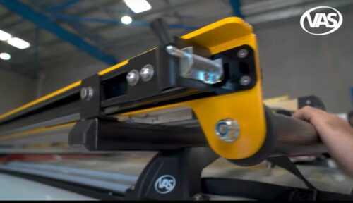 Hyundai Staria Load VAS 3 BAR COMMERCIAL TRACK MOUNT ROOF RACK WITH ERGO ROLLER  (VAS.RC1230 ERGO ROLLER) - Image 4