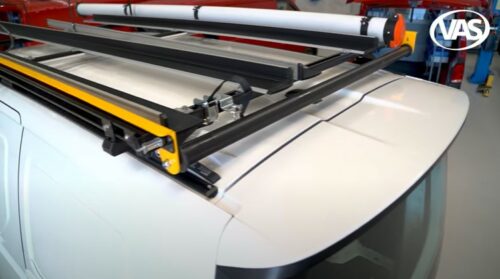 Hyundai Staria Load VAS 3 BAR COMMERCIAL TRACK MOUNT ROOF RACK WITH ERGO ROLLER  (VAS.RC1230 ERGO ROLLER) - Image 3