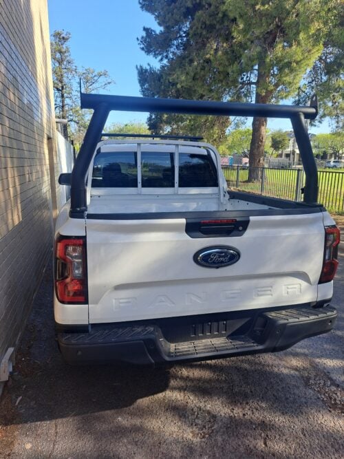 Ford Ranger Next Gen 2022 on 76mm Allbar Trade Rack Top Sill Mounted (rear rack only) - Image 7