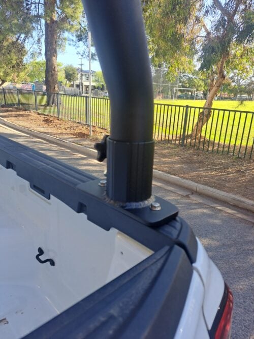 Ford Ranger Next Gen 2022 on 76mm Allbar Trade Rack Top Sill Mounted (rear rack only) - Image 6