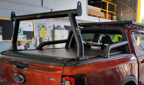 Ford Ranger Next Gen 2022 on 63mm Allbar Removable Trade Rack To Suit Ironman Roller Shutter (rear rack only) - Image 2