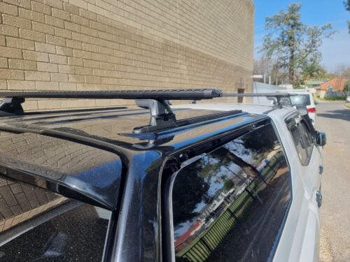 Mitsubishi Triton  MV Dual Cab (GLX,GLX+,GLS) with Maxliner Canopy Trim HD Roof Racks with Skyline Mounts (3 bars) - Image 2