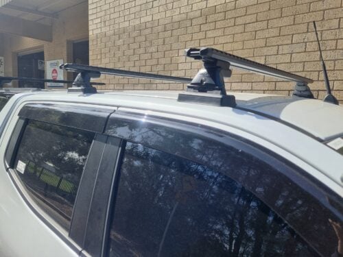 Mitsubishi Triton  MV Dual Cab (GLX,GLX+,GLS) with Maxliner Canopy Trim HD Roof Racks with Skyline Mounts (3 bars) - Image 4