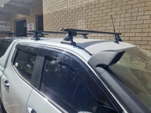 Mitsubishi Triton  MV Dual Cab (GLX,GLX+,GLS) with Maxliner Canopy Trim HD Roof Racks with Skyline Mounts (3 bars) - Image 5