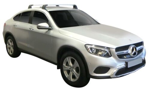 Mercedes-Benz GLC 2016 onwards (naked roof) Yakima Flush Bars (pr) (S26YB/K841) - Image 3