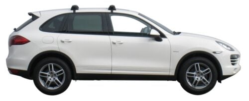 Porsche Cayenne 2010 - 2018 (naked roof) Yakima Black Thru Bars (2) (S17YB/K527) - Image 2