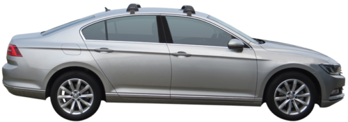 VW Passat Sedan 2015 onwards (naked roof) Yakima Flush Bars (pr) (S26YB/K901) - Image 5