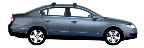 VW Passat Sedan 2006 - 2015 (naked roof) Black Yakima Thru Bars (pr) (S16YB/K391) - Image 4