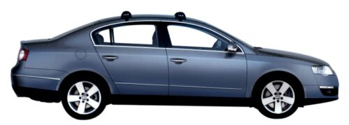VW Passat Sedan 2006 - 2015 (naked roof) Yakima Black Flush Roof Racks (S6YB/K391) - Image 4
