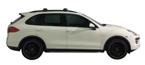 Porsche Cayenne 2010 - 2018 (with raised rails) Yakima Black flush Roof Racks (S27YB/K328) - Image 2