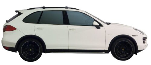 Porsche Cayenne 2010 - 2018 (with raised rails) Yakima Rail Bar Roof Racks (pr) Black (S55YB) - Image 2