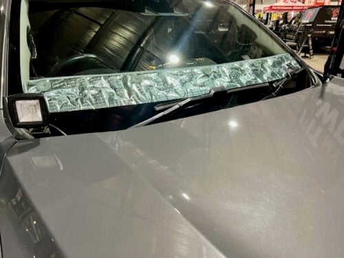 Mazda BT-50 2020 onwards - Bonnet anti-glare strip | Solarscreen Dash Shade - Image 5