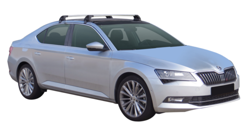 Skoda Superb Sedan 2015 onwards (naked roof) Yakima Flush Bars (pr) (S26YB/K949) - Image 3