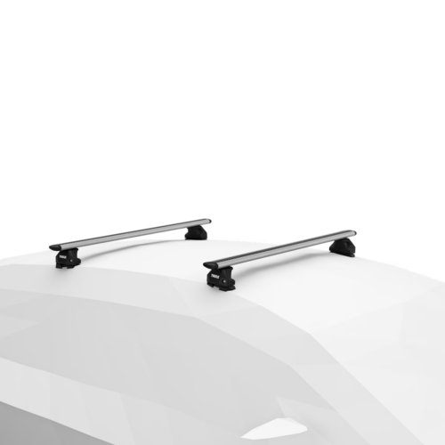 Mitsubishi Triton MV Dual Cab (GLX,GLX+,GLS) 2024 onwards Thule WingBar Evo Roof Racks (pr) Silver (711300/710700/187204) - Image 2