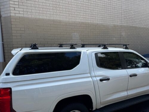 Mitsubishi Triton  MV Dual Cab (GLX,GLX+,GLS) with Maxliner Canopy Trim HD Roof Racks with Skyline Mounts (4 bars) - Image 2