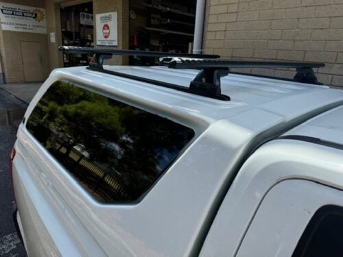 Mitsubishi Triton  MV Dual Cab (GLX,GLX+,GLS) with Maxliner Canopy Trim HD Roof Racks with Skyline Mounts (4 bars) - Image 4