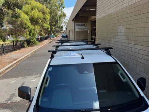 Mitsubishi Triton  MV Dual Cab (GLX,GLX+,GLS) with Maxliner Canopy Trim HD Roof Racks with Skyline Mounts (4 bars) - Image 5
