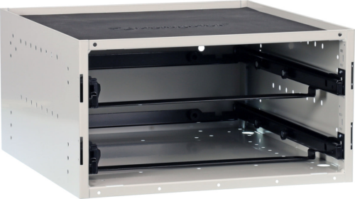 StorageTek Cabinet complete with 2 small Blue ABS cases with PC Lids Fully Assembled - (SCS2SA-BL) - Image 2