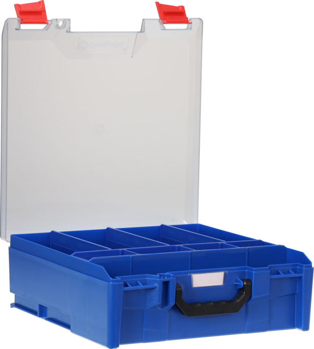 STLC-BL ABS LARGE CASE WITH CLEAR LID BLUE STORAGETEK 33STLC-BL main image 1