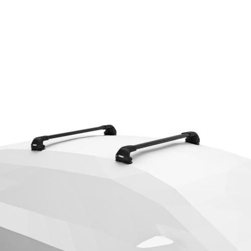 Mercedes GLE 2015 - 2019 (naked roof) Thule WingBar Edge Roof Racks (pr) Black (721520/720700/187152) - Image 2