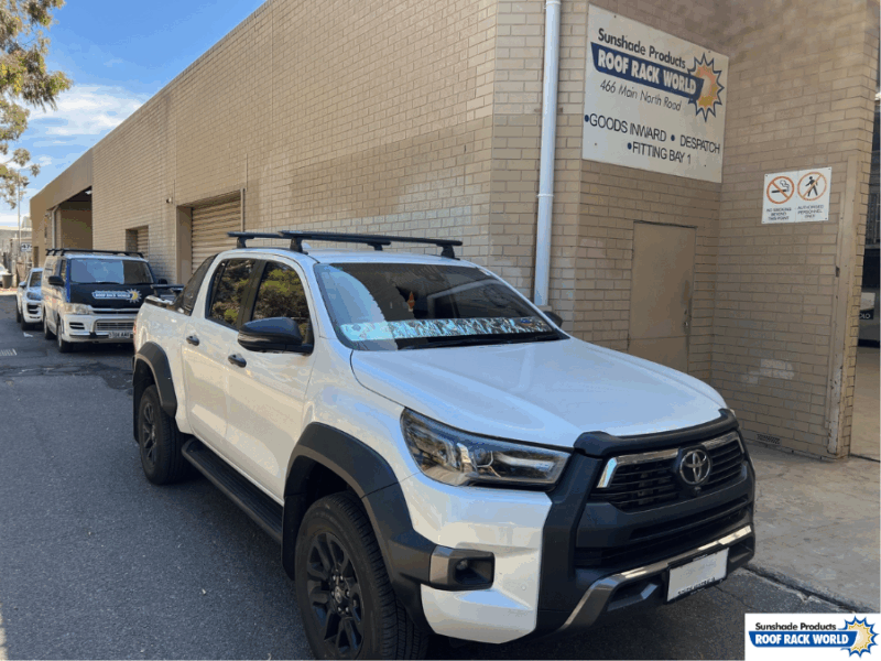 Toyota Hilux N80 2015+ - Solarscreen dash shade with cut out (13)