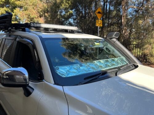 Toyota Landcruiser 300 Series (2021 onwards) - Bonnet anti-glare strip | Solarscreen Dash Shade - Image 2