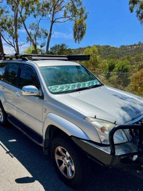 Toyota Prado 120 Series - Bonnet anti-glare strip | Solarscreen Dash Shade - Image 2