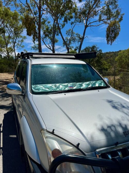 Toyota Prado 120 Series - Bonnet anti-glare strip | Solarscreen Dash Shade - Image 3